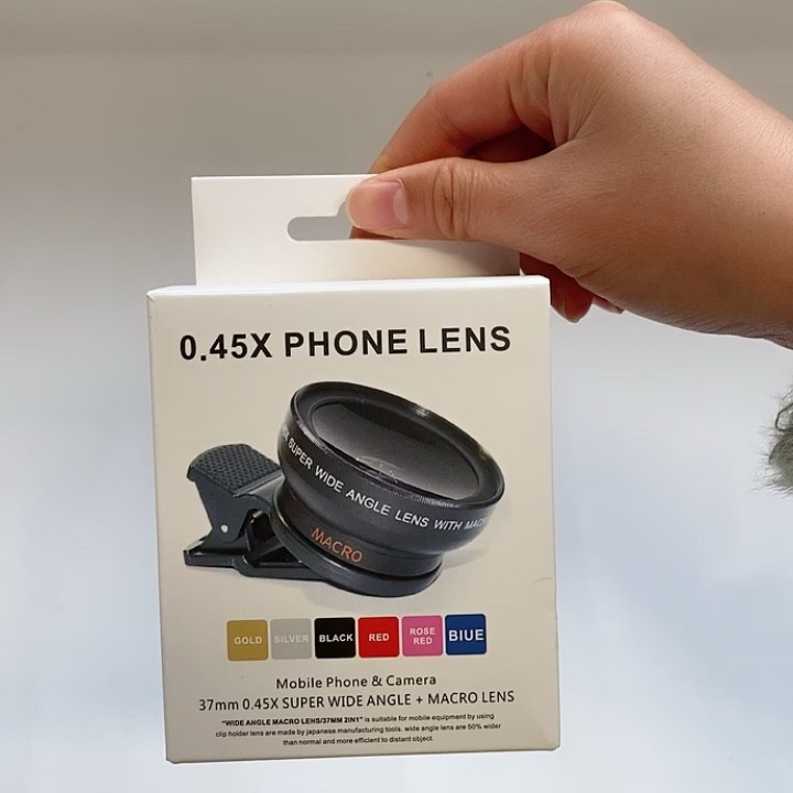 Суперлинза фишай для телефона / планшета 0.45X Wide Angle Lens