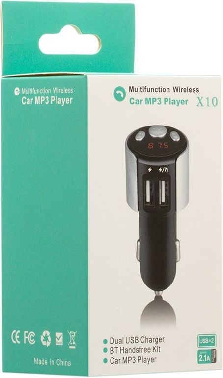 Автомобильный FM проигрыватель Car MP3 Player X10 Bluetooth